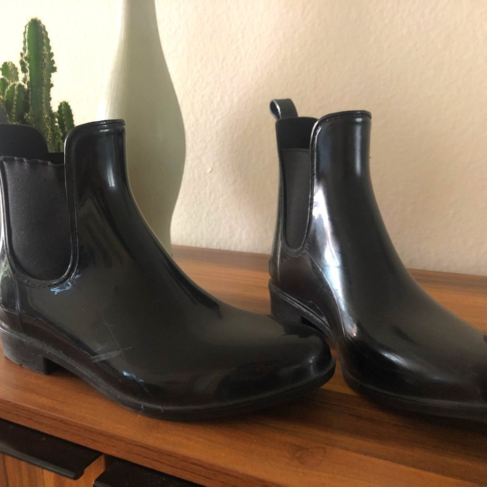 Ralph Lauren Rubber Rain Ankle Booties